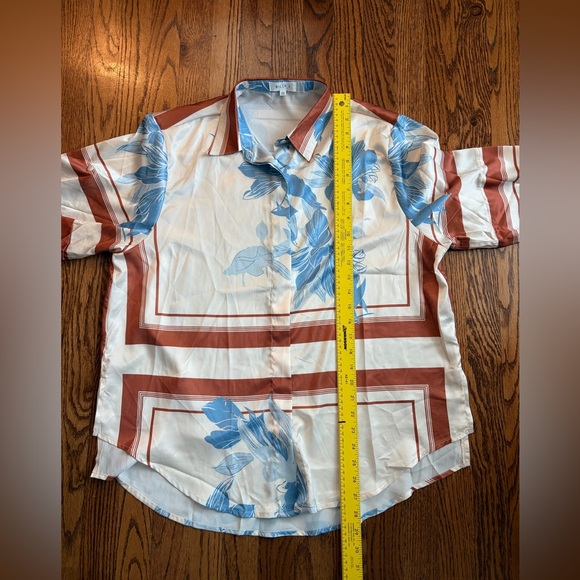 Billy J Amore Print Sicily Shorts Co-Ord Set Button Up Shirt US M AU 10 - Picture 11 of 16